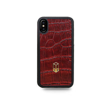 Load image into Gallery viewer, Red Crocodile iPhone Case