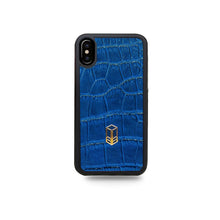 Load image into Gallery viewer, Royale Blue Alligator iPhone Case