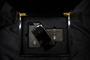 python skin iPhone case with a matching 