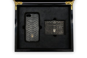 python skin iPhone case with a matching 