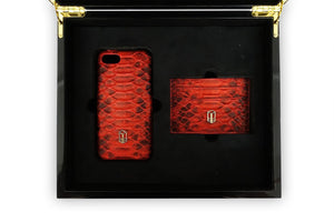 python skin iPhone case with a matching 