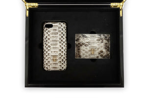 python skin iPhone case with a matching 